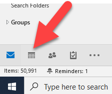 outlook calendar icon